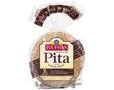 Toufayan Pita – Whole Wheat 6 COUNT | NET WT. 12 OZ. (340g) - SANI-LLC